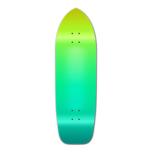 YOCAHER Old School Longboard Deck - Gradient Green YOCAHER Old School Longboard Deck - Gradient Green