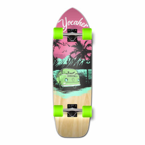 Yocaher Old School Longboard Complete - VW Series - Pink N' Mint Yocaher Old School Longboard Complete - VW Series - Pink N' Mint