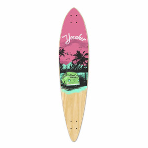 Yocaher Pintail Longboard Deck - VW Series - Pink N' Mint Yocaher Pintail Longboard Deck - VW Series - Pink N' Mint