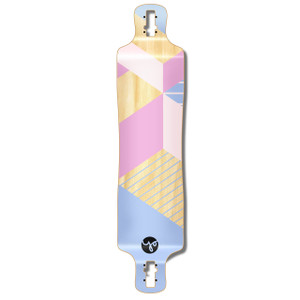 Lowrider Longboard Deck - Geometric Series - Purple Lowrider Longboard Deck - Geometric Series - Purple