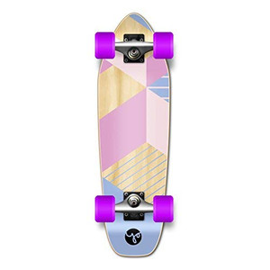 Yocaher Complete Mini Cruiser - Geometric Series - Purple Yocaher Complete Mini Cruiser - Geometric Series - Purple
