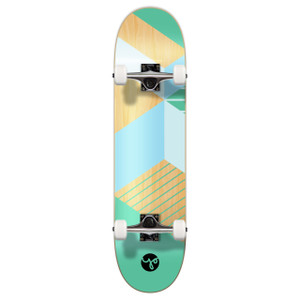 Yocaher Graphic Complete 7.75" Skateboard - Geometric Series - Green Yocaher Graphic Complete 7.75" Skateboard - Geometric Series - Green