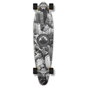 Yocaher Kicktail Longboard Complete - New York Yocaher Kicktail Longboard Complete - New York
