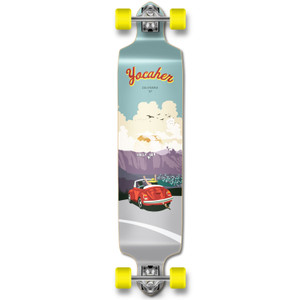 Yocaher Drop Down Longboard Complete - VW Series - Red Yocaher Drop Down Longboard Complete - VW Series - Red
