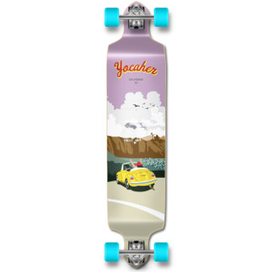 YOCAHER Drop Down Longboard Complete - VW Beetle Series - Yellow YOCAHER Drop Down Longboard Complete - VW Beetle Series - Yellow