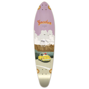 Yocaher Kicktail Longboard 40" x 10" Deck - VW Beetle Yellow Yocaher Kicktail Longboard 40" x 10" Deck - VW Beetle Yellow