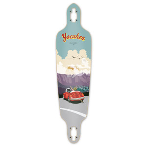 Yocaher Drop Through Longboard Deck - VW Red Yocaher Drop Through Longboard Deck - VW Red