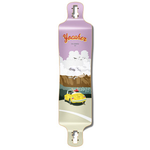 Yocaher Lowrider Longboard Deck - VW Yellow Yocaher Lowrider Longboard Deck - VW Yellow