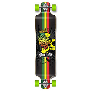 Yocaher Lowrider Longboard Complete - Rasta Yocaher Lowrider Longboard Complete - Rasta