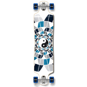 Yocaher Lowrider Longboard Complete - Yin Yang Yocaher Lowrider Longboard Complete - Yin Yang