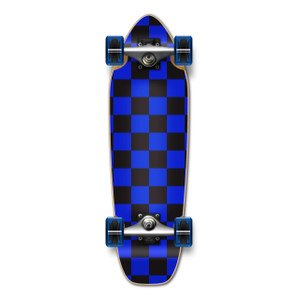 Yocaher Complete Mini Cruiser - Checker Blue