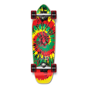Yocaher Complete Mini Cruiser Skateboard Longboard - TieDye Rasta Yocaher Complete Mini Cruiser Skateboard Longboard - TieDye Rasta
