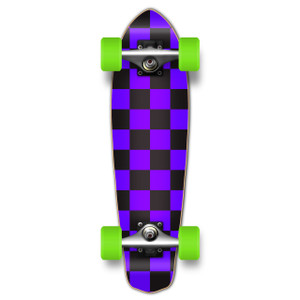 Yocaher Complete Micro Cruiser - Checker Purple Yocaher Complete Micro Cruiser - Checker Purple