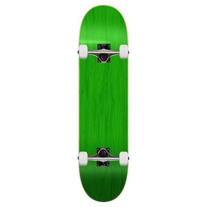 Yocaher Blank Complete 7.75" Skateboard - Stained Green Yocaher Blank Complete 7.75" Skateboard - Stained Green