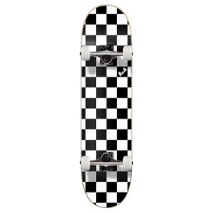 Yocaher Graphic Complete 7.75" Skateboard - Checker White Yocaher Graphic Complete 7.75" Skateboard - Checker White