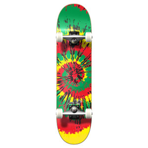 Yocaher Graphic Complete 7.75" Skateboard - Tiedye Rasta Yocaher Graphic Complete 7.75" Skateboard - Tiedye Rasta