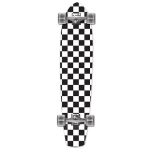 Slimkick Longboard Complete - Checker White Slimkick Longboard Complete - Checker White