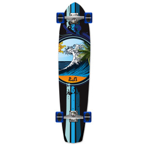 Slimkick Longboard Complete - Wave Slimkick Longboard Complete - Wave
