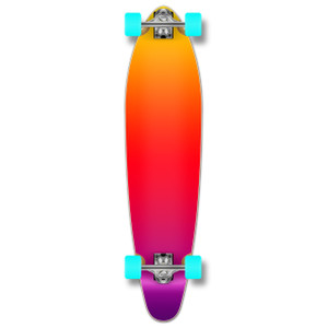 Kicktail Longboard Complete - Gradient Pink Kicktail Longboard Complete - Gradient Pink