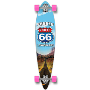 Yocaher Pintail Longboard Complete - Route 66 Series - The Run Yocaher Pintail Longboard Complete - Route 66 Series - The Run