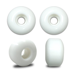 White BLANK Skateboard WHEELS 54mm (Set of 4) White BLANK Skateboard WHEELS 54mm (Set of 4)