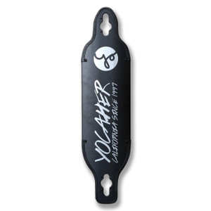 Aluminum Drop Through longboard Deck - Black Aluminum Drop Through longboard Deck - Black