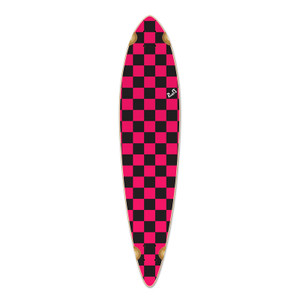 Yocaher Pintail Longboard Deck - Checker Pink Yocaher Pintail Longboard Deck - Checker Pink