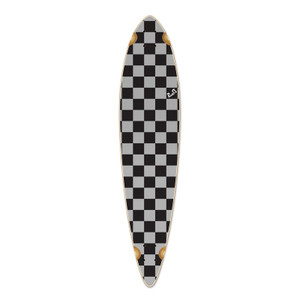 Yocaher Pintail Longboard Deck - Checker Silver Yocaher Pintail Longboard Deck - Checker Silver