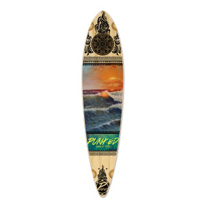 Pintail Longboard Deck - Wave Scene Pintail Longboard Deck - Wave Scene