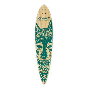 Pintail Longboard Deck - Spirit Animal WOLF Pintail Longboard Deck - Spirit Animal WOLF