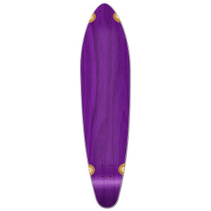 Yocaher Kicktail Blank Longboard Deck - Stained Purple Yocaher Kicktail Blank Longboard Deck - Stained Purple