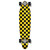 Yocaher Kicktail Longboard Complete - Checker Yellow Yocaher Kicktail Longboard Complete - Checker Yellow