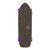 Yocaher Old School Longboard Complete - Geometric Series - Purple