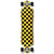 Yocaher Lowrider Longboard Complete - Checker Yellow