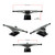 125mm / 5" Skateboard Trucks - Chrome / Black (Pair of 2 ) 125mm / 5" Skateboard Trucks - Chrome / Black (Pair of 2 )