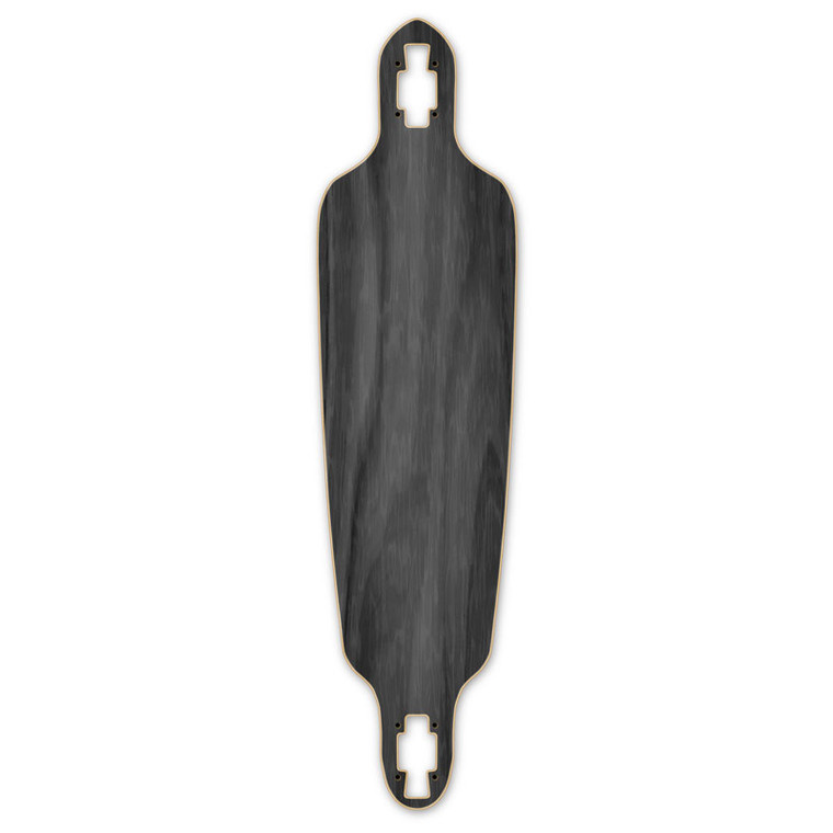 Drop Through Blank Longboard Deck - Stained Black