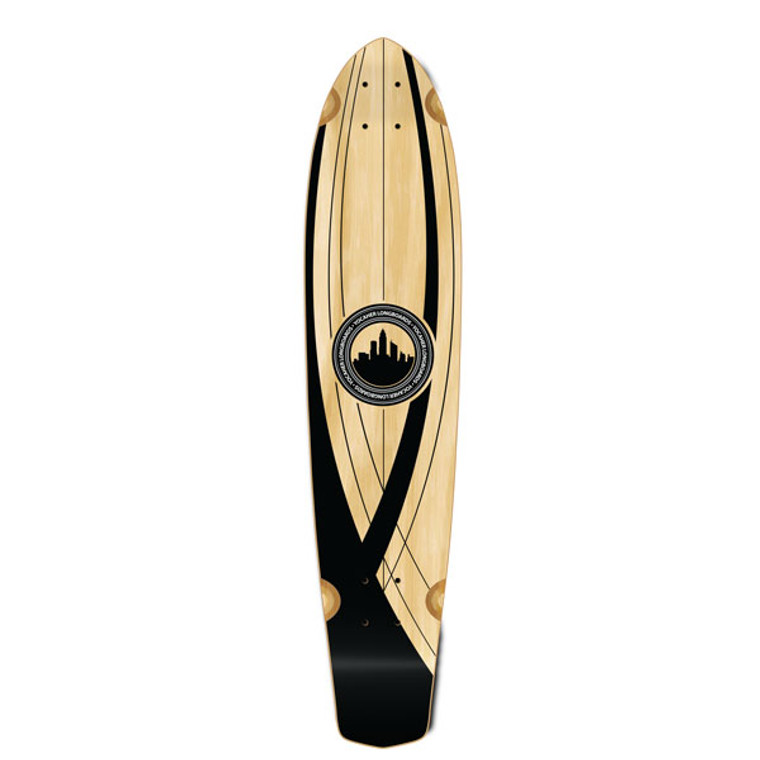 Slimkick Longboard Deck - Crest Onyx