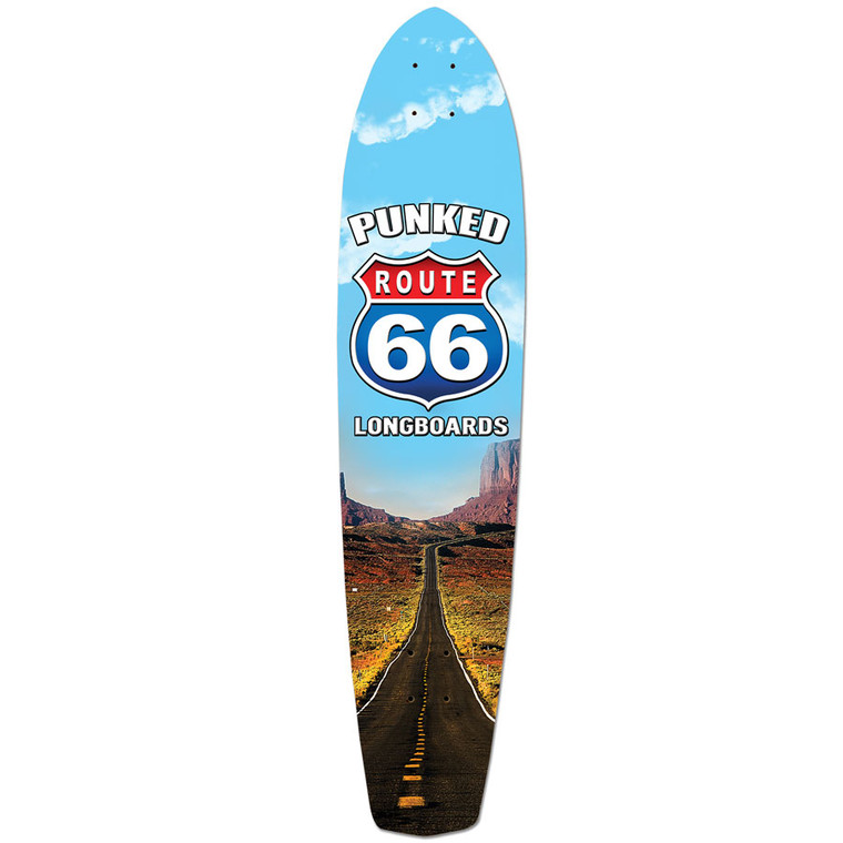 Slimkick Longboard Deck - Route 66 Series - The Run