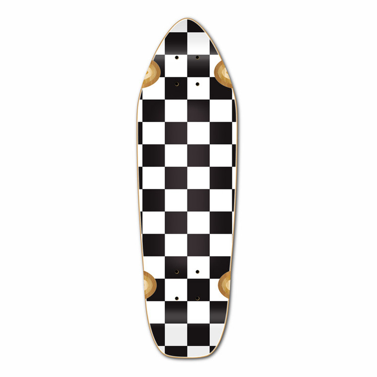 Mini Cruiser Deck - Checker White