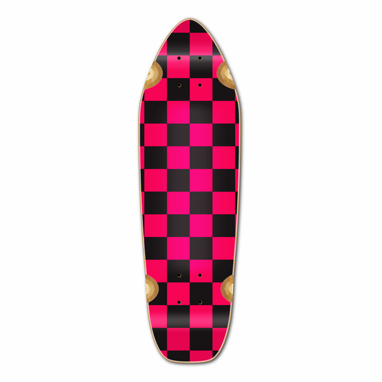 Mini Cruiser Deck - Checker Pink