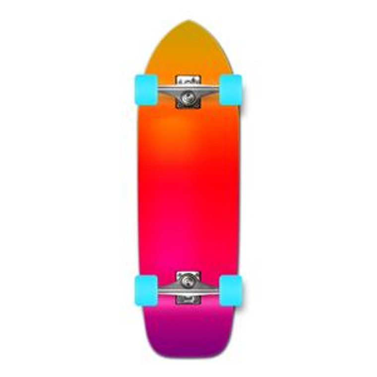 Old School Longboard Complete - Gradient Pink