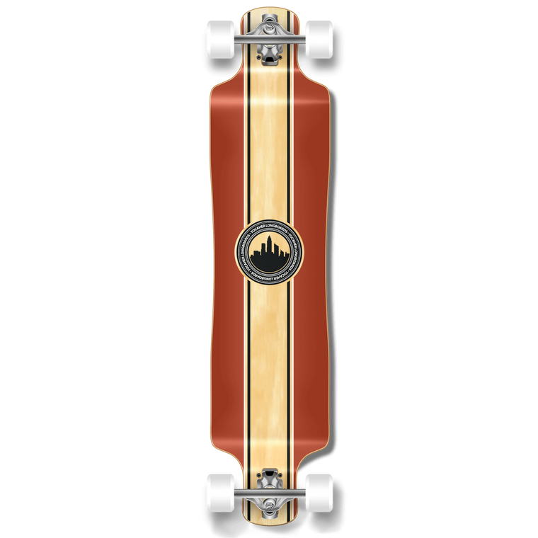 Lowrider Longboard Complete - Crest Burgundy