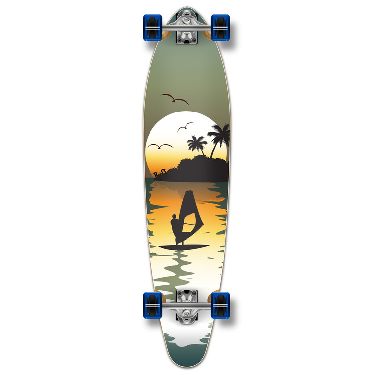 Kicktail Surfer Longboard Complete