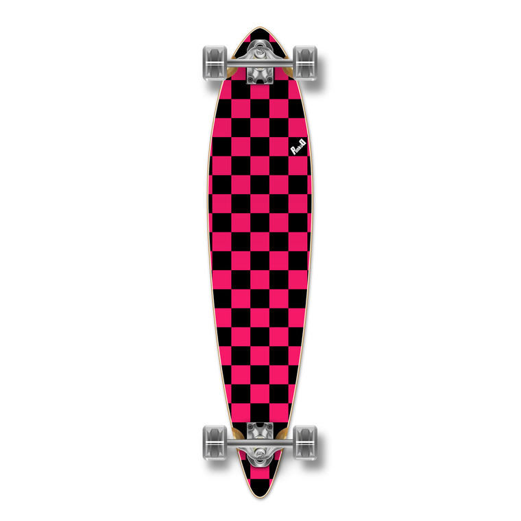 Pintail Longboard Complete Checker Pink