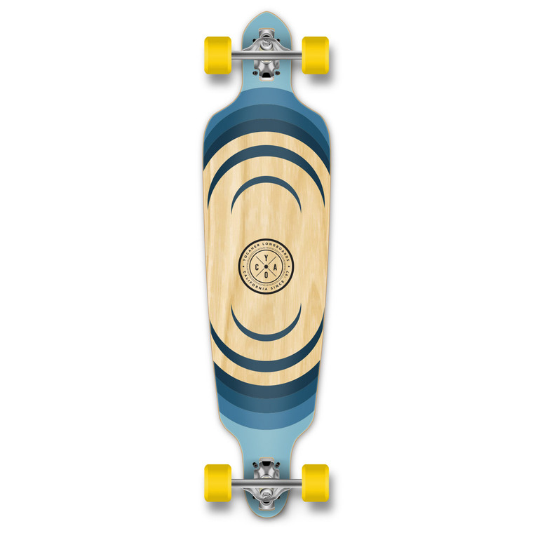 YOCAHER Drop Through Longboard Complete - Earth Series - Ripple