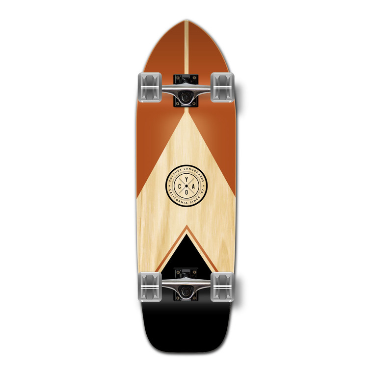 YOCAHER  Old School Longboard Complete - Earth Series - Mountain