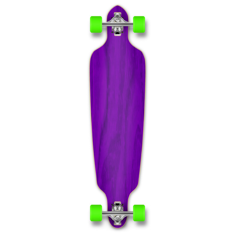 Drop Through Blank Longboard Complete - Stained Purple