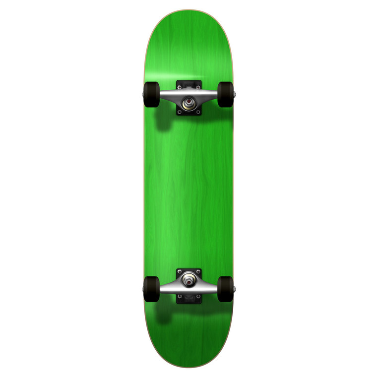 Yocaher Blank Complete 7.75" Skateboard - Stained Green