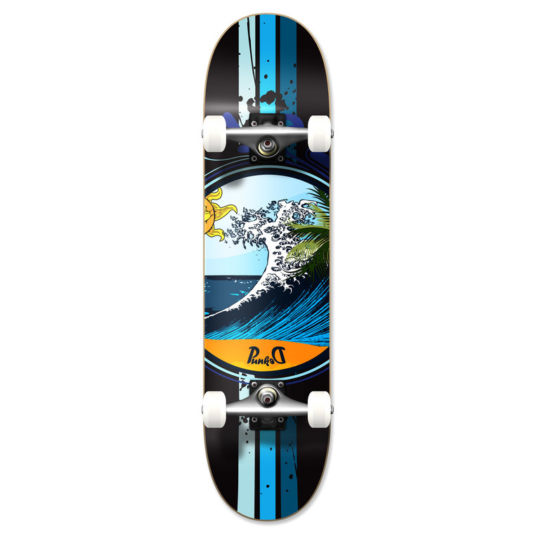 Yocaher Graphic Complete 7.75" Skateboard - Wave