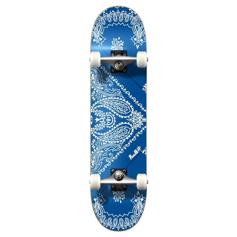 Yocaher Graphic Complete 7.75" Skateboard - Bandana Blue
